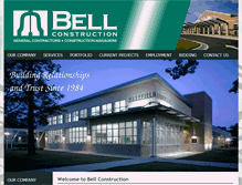 Tablet Screenshot of bellconstruct.com
